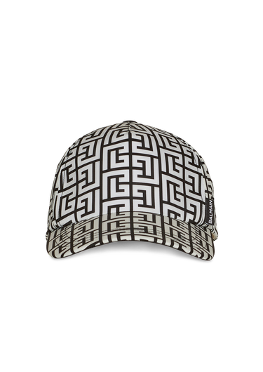 Nylon cap with Balmain monogram