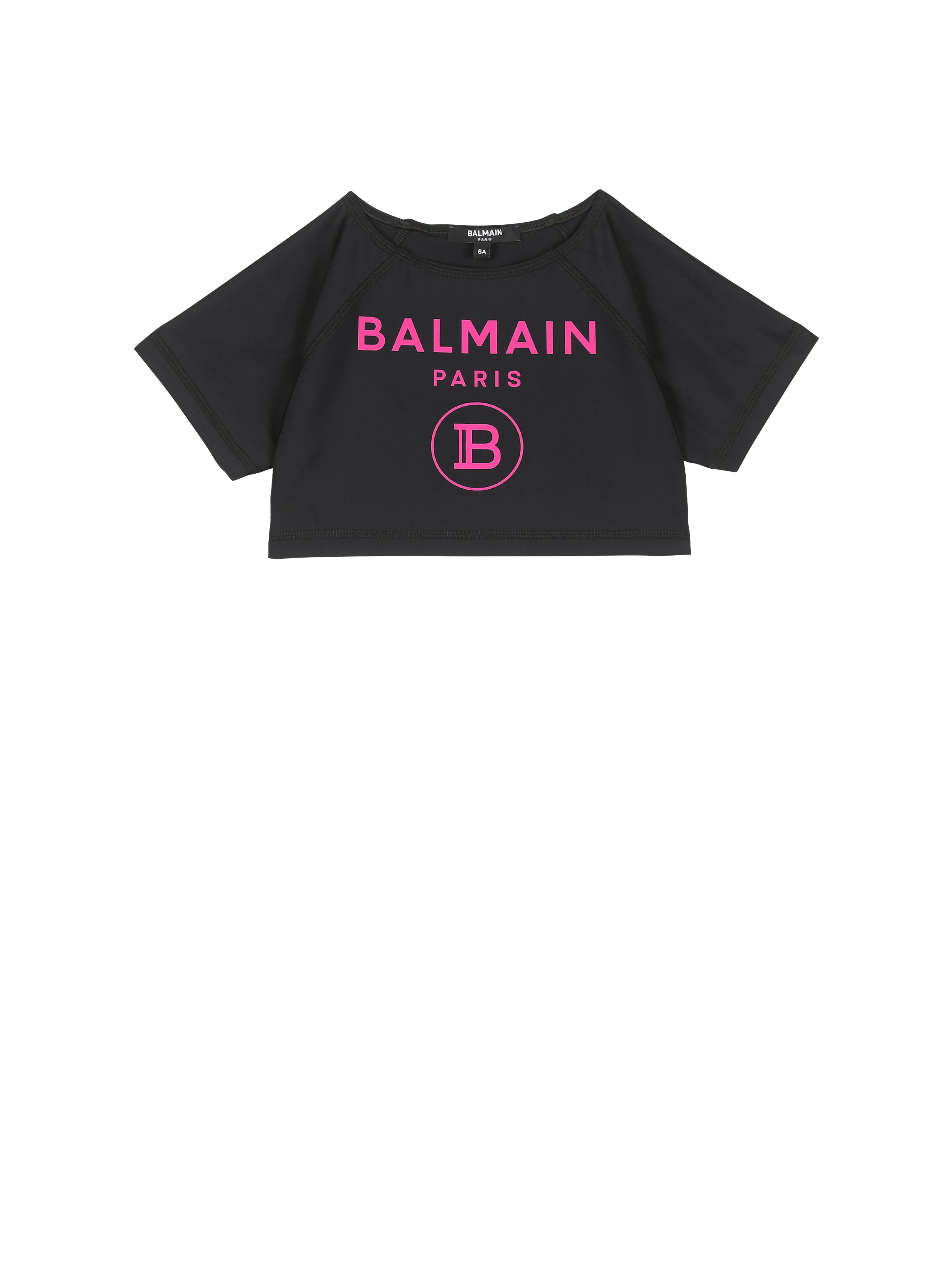 Balmain logo swim T-shirt, black