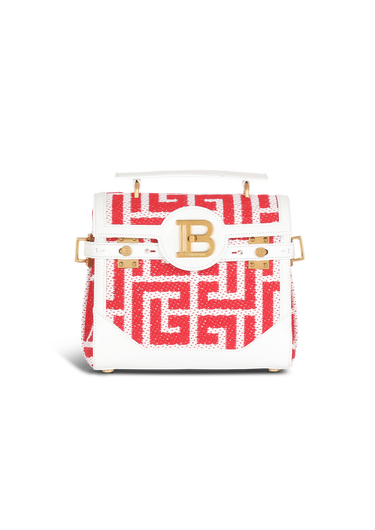 HIGH SUMMER CAPSULE - Bicolor jacquard B-Buzz 23 bag with leather panel